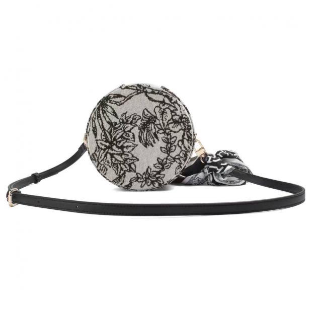 Сумка Dior Customized Cosmetic Bag Grey Black Flowers - изображение 3