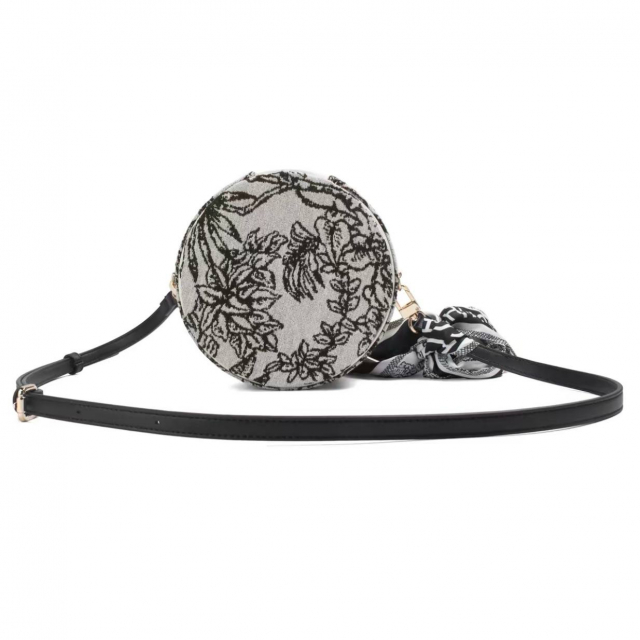 Сумка Dior Customized Cosmetic Bag Grey Black Flowers - изображение 3
