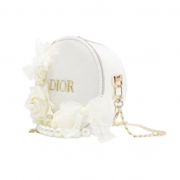Сумка Dior Customized Cosmetic Bag Cream White Flowers - изображение 2