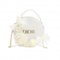 Сумка Dior Customized Cosmetic Bag Cream White Flowers