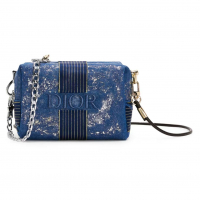 Сумка Dior Customized Cosmetic Bag Blue Navy Glitters