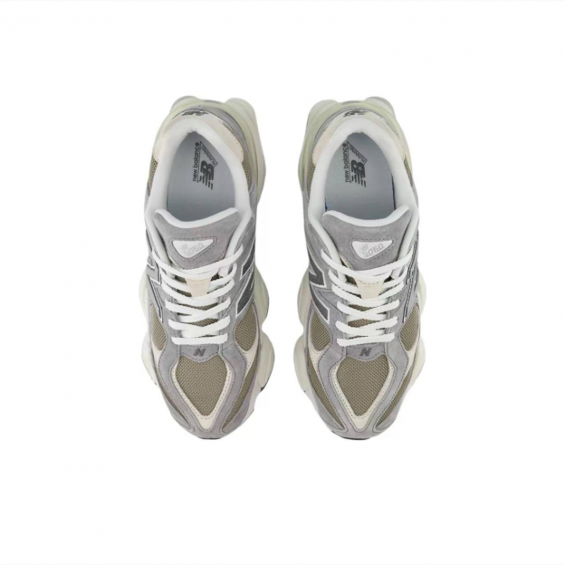 Кроссовки New Balance 9060 Triple Grey Beige Natural White - изображение 1