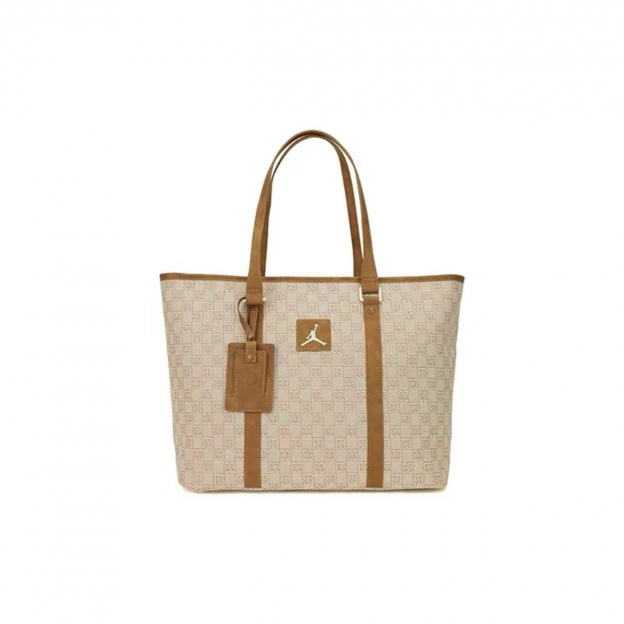 Jordan Tote Bag Beige Chocolate Brown
