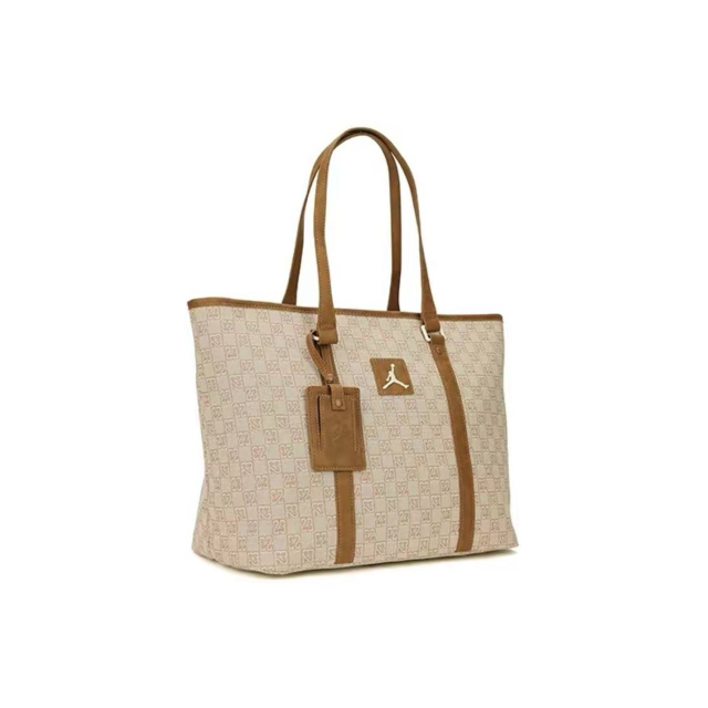 Jordan Tote Bag Beige Chocolate Brown