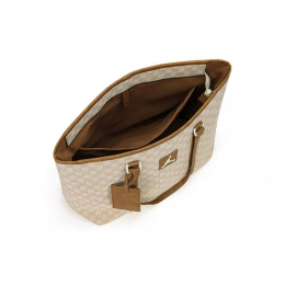 Jordan Tote Bag Beige Chocolate Brown