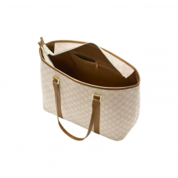 Jordan Tote Bag Beige Chocolate Brown