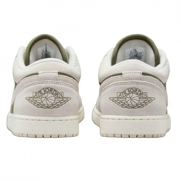 Air Jordan 1 Low Medium Olive Sail
