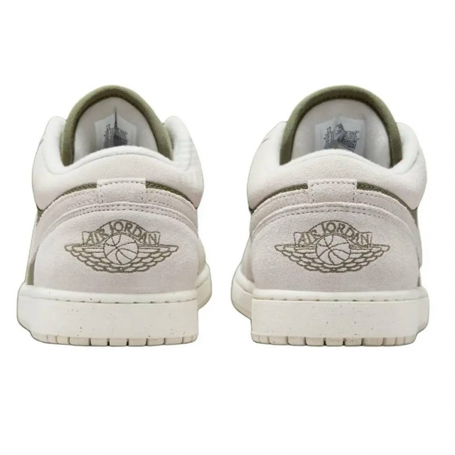 Air Jordan 1 Low Medium Olive Sail
