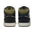 Air Jordan 1 Mid Light Orewood Brown Medium Olive Sail