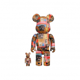 Medicom Toy Bearbrick Andy Warhol X Jean-Michel Basquiat 