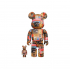 Medicom Toy Bearbrick Andy Warhol X Jean-Michel Basquiat 