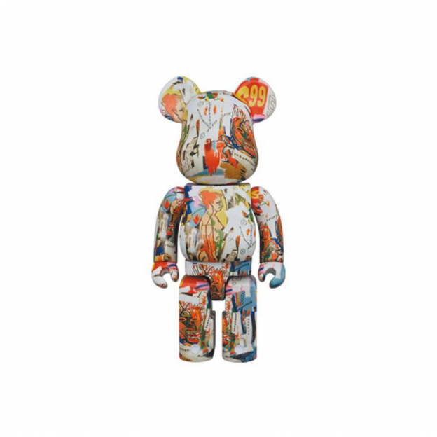 Medicom Toy Bearbrick Andy Warhol x Jean-Michel Basquiat