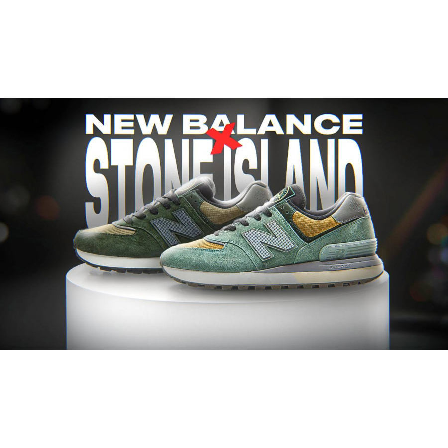 Обзор кроссовок New Balance 574 x Stone Island Legacy Light Green & Dark Green