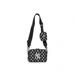 Сумка MLB Monogram NY Bag Black White