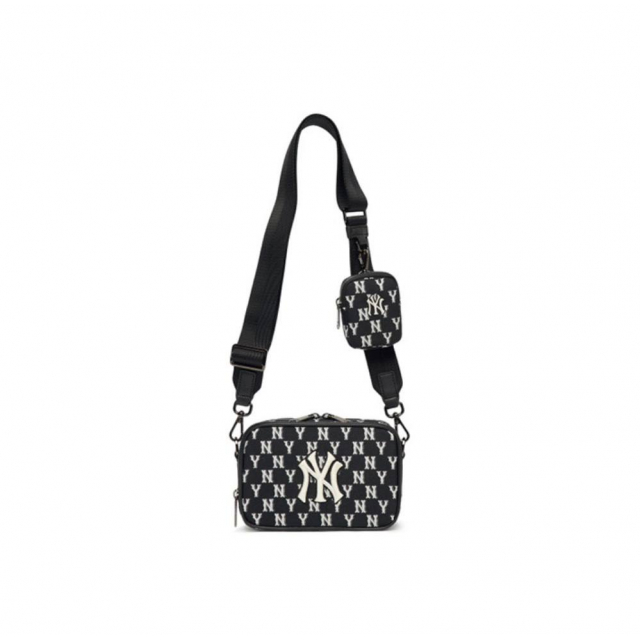 Сумка MLB Monogram NY Bag Black White