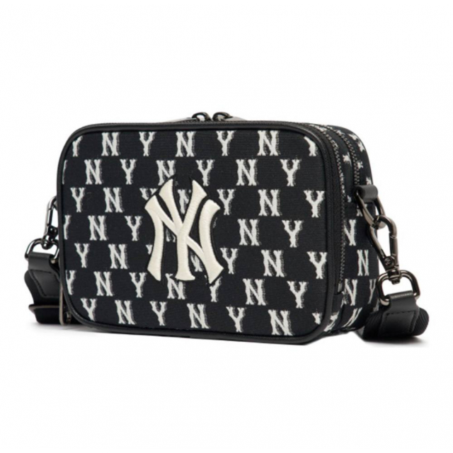 Сумка MLB Monogram NY Bag Black White