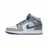 Air Jordan 1 Mid White Grey Blue  