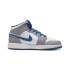 Air Jordan 1 Mid White Grey Blue  