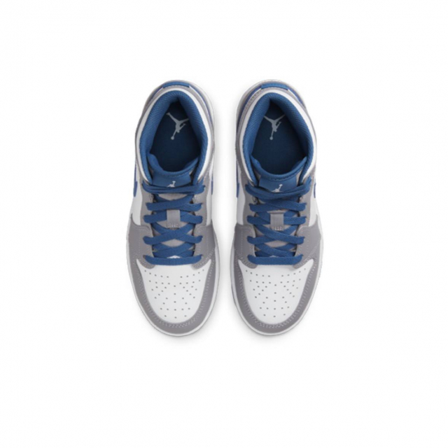Air Jordan 1 Mid White Grey Blue