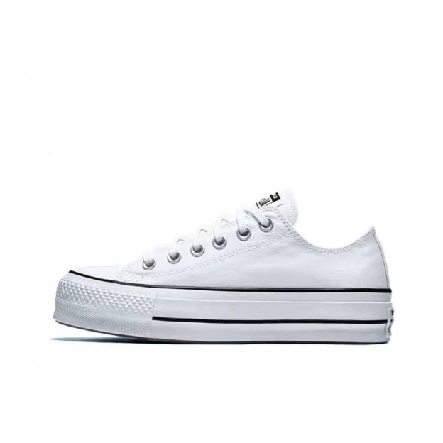 Converse Chuck Taylor All Star Platform Low White Black