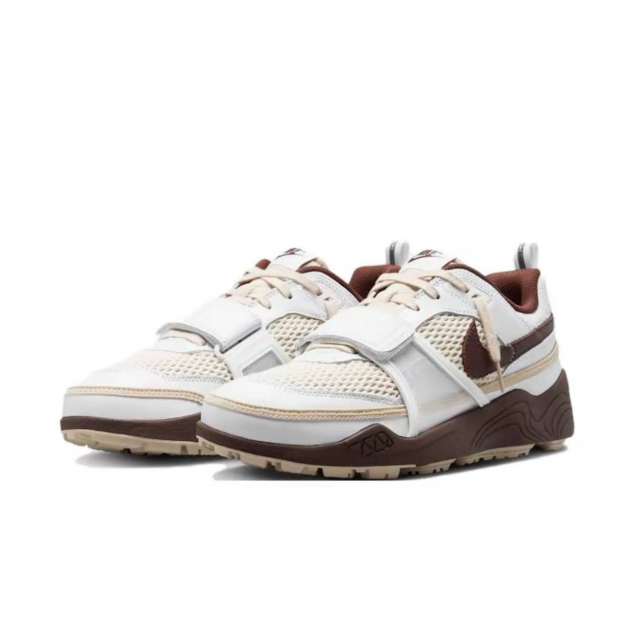 Кроссовки Travis Scott x Nike Zoom Field Jaxx White and Light Chocolate