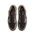 Кроссовки Air Jordan 1 Low Black Light Wild Mango Olive Grey