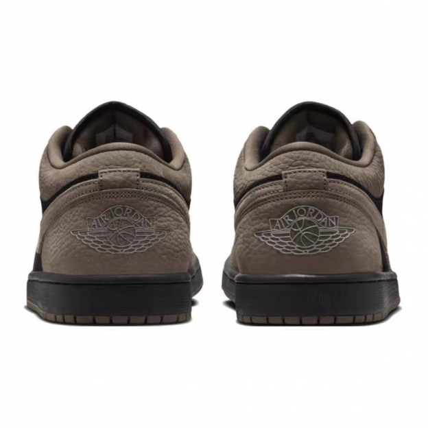 Кроссовки Air Jordan 1 Low Black Light Wild Mango Olive Grey