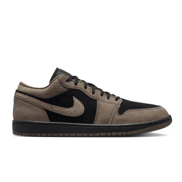 Кроссовки Air Jordan 1 Low Black Light Wild Mango Olive Grey - изображение 4