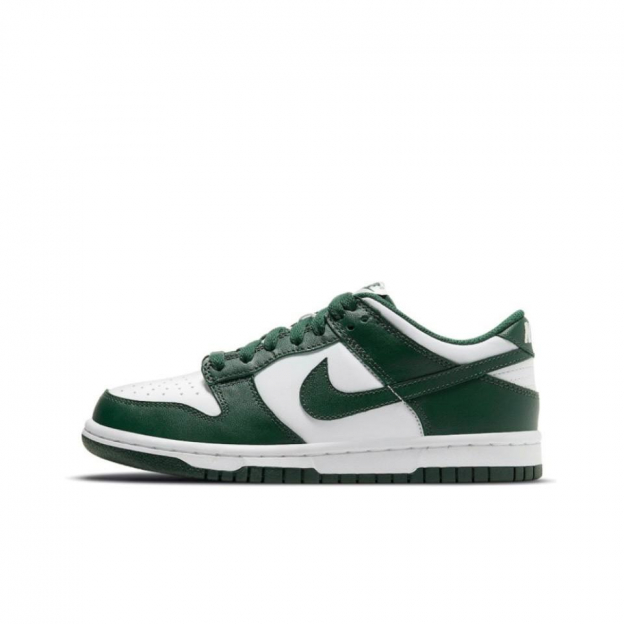 Nike Dunk Low GS Michigan State Green White