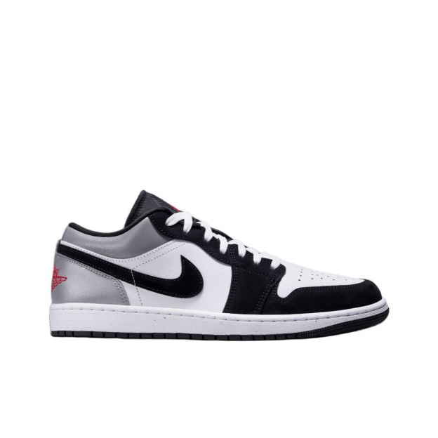 Air Jordan 1 Low Black Fire Red Matte Silver