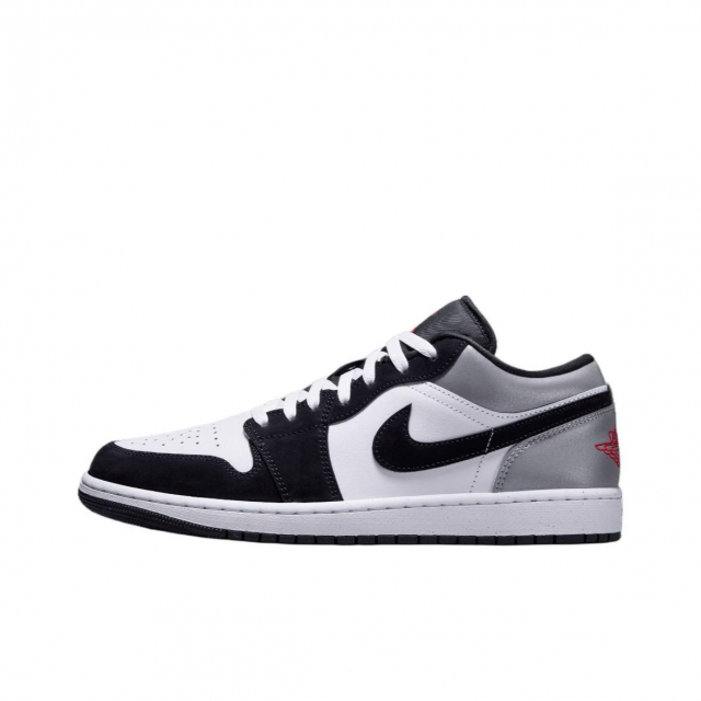 Air Jordan 1 Low Black Fire Red Matte Silver