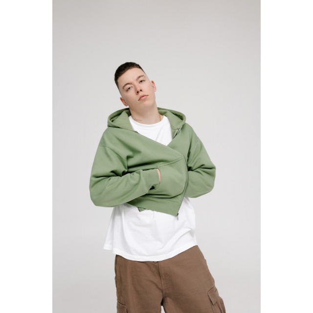 Худи Nike Solo Swoosh Zip Hoodie Olive