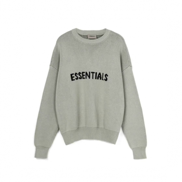 Свитер Fear of God Essentials Knit Pullover Green Concrete 