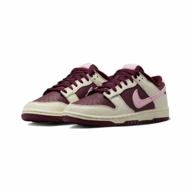 Nike Dunk Low Night Maroon and Medium Soft Pink 