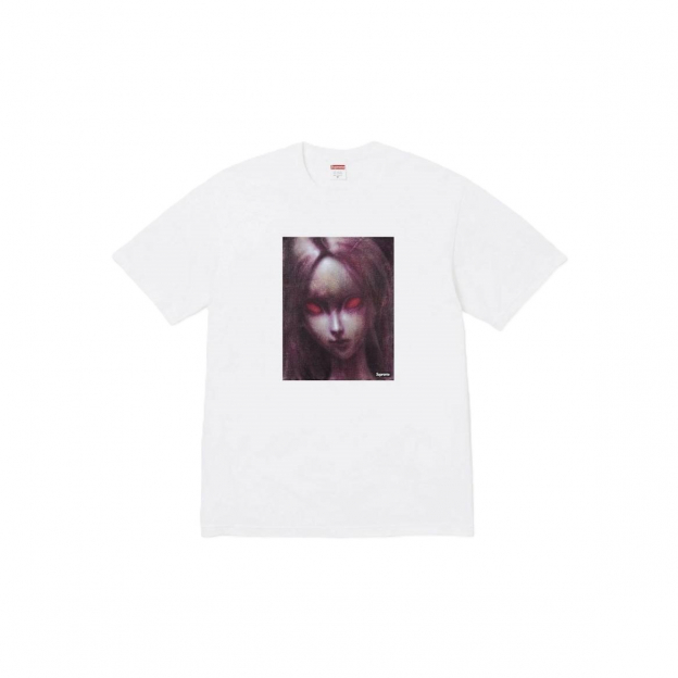 Футболка Supreme Red Eyes Tee White