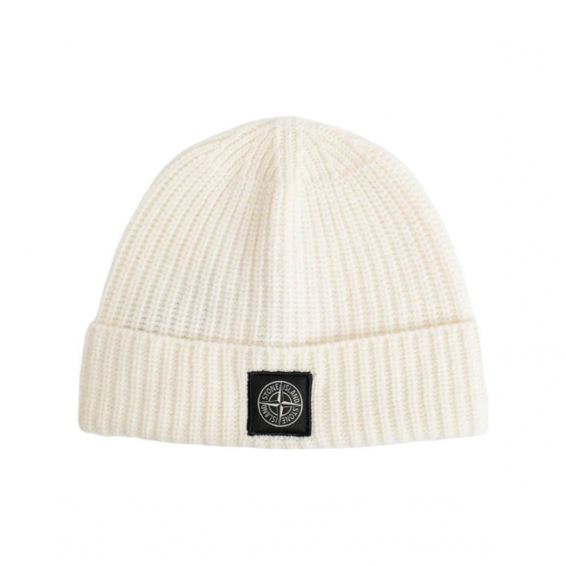 Шапка Stone Island Beanie White