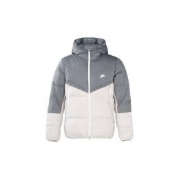 Пуховик Nike Hooded Puffer Jacket Grey White