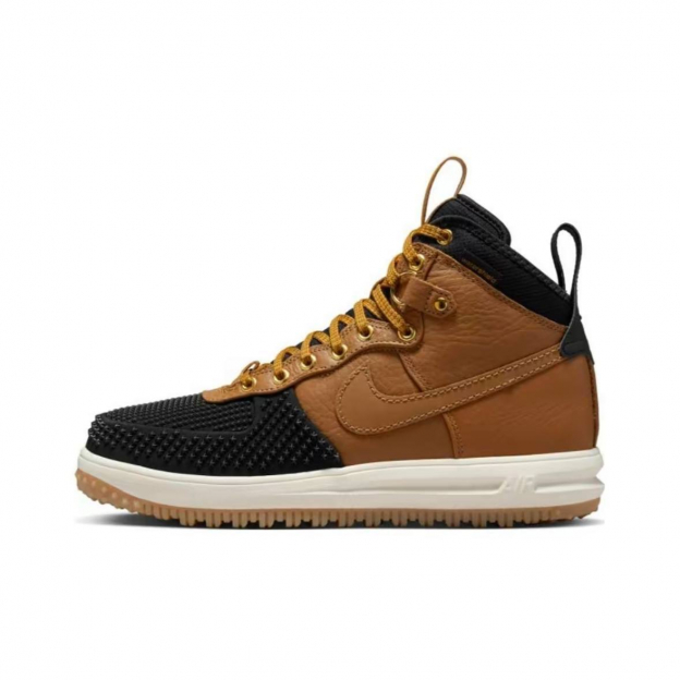 Nike Lunar Force 1 Duckboot Brown Black White Beige 