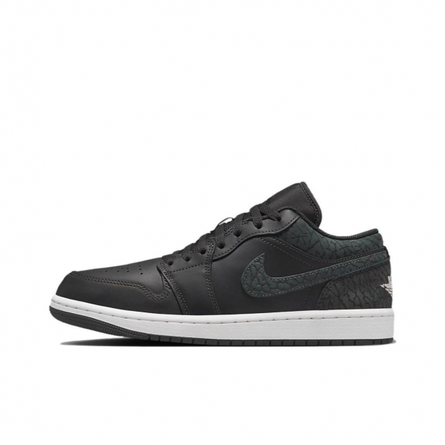 Air Jordan 1 Low Black Elephant Print