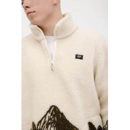 Флисовая куртка Vans Fleece Jacket Beige Brown Blue