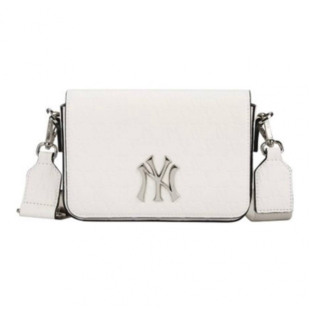 Сумка MLB NY Monogram Shoulder Bag White