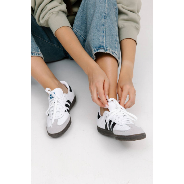 Adidas Originals Samba OG White Black Grey Kids