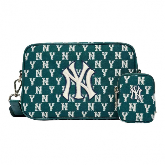 Сумка MLB Monogram NY Bag Green White 