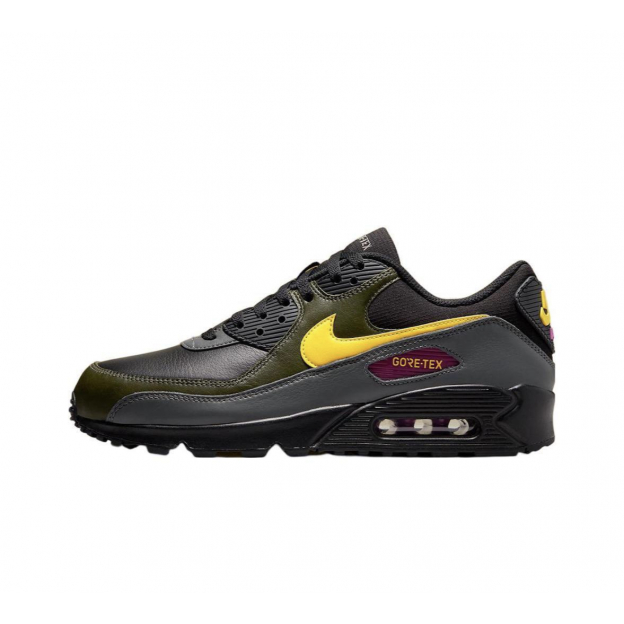 Nike Air Max 90 Gore-Tex Black Grey Olive Yellow 