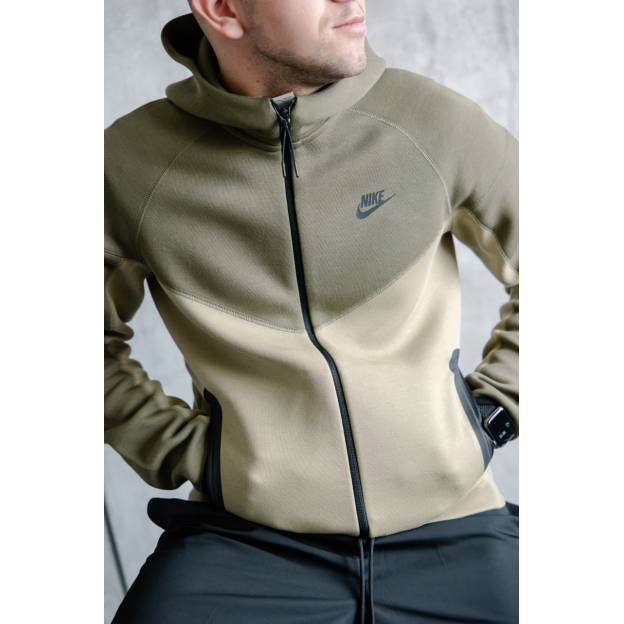 Зип Худи Nike Sportswear Tech Fleece Windrunner Full-Zip Hoodie Olive