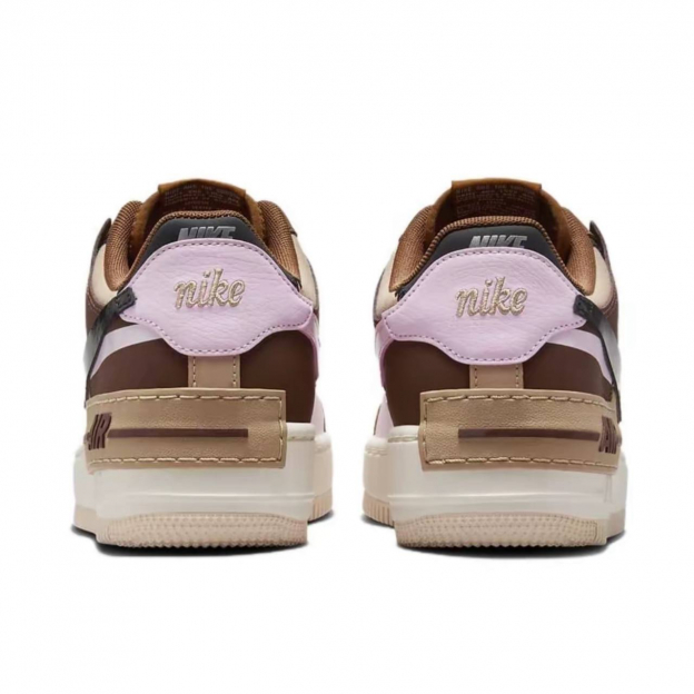 Nike Air Force 1 Shadow Light British Tan Pink Foam Hemp