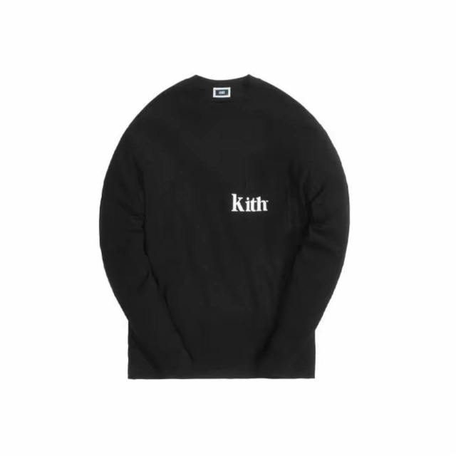 Лонгслив Kith Long-Sleeve Quinn Tee Black