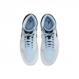 Air Jordan 1 Mid White Ice Blue Black