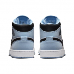 Air Jordan 1 Mid White Ice Blue Black