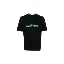 Футболка Stone Island Stitches Logo T-Shirt Black